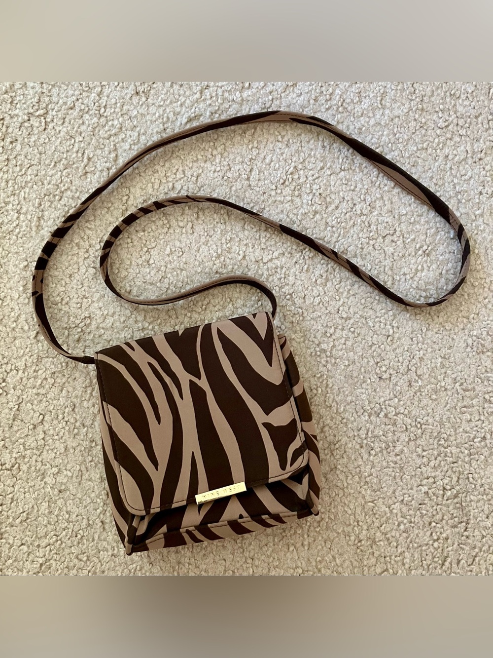 Nine West  animal print crossbody bag